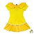 Vestido Infantil Princesa Bela Amarelo - Imagem 3