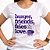 Camiseta Baby Look Voluntário "Burguer, Friends, Fries & Love" - HBR - Imagem 1