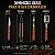 Kit Churrasco Inox Cabos Madeira 4 Peça Gourmet Profissional - Imagem 3