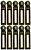 10 Cursor 05-06 Dourado Bolsas Carrinho Mochilas Malas - Imagem 1