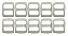 20un Regulador 15mm Branco Plástico Bolsas Mochilas Costura - Imagem 1