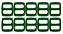 20un Regulador 15mm Verde Bandeira Plástico Bolsas Mochilas - Imagem 1