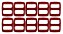 20un Regulador 20mm Vermelho Plástico Bolsas Mochilas Alça - Imagem 1