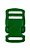 20un Fecho 20mm Verde Bandeira Plástico Bolsa Mochila Costura - Imagem 2