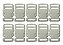 20un Fecho 20mm Branco Plástico Bolsas Mochilas Costura - Imagem 1
