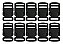 20un Fecho 20mm Preto Plástico Bolsas Mochilas Costura - Imagem 1