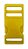 20un Fecho 20mm Amarelo Ouro Plástico Costura Bolsas Mochilas - Imagem 2
