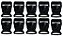 400 Fechos 30mm Preto Poliacetal Costura Bolsas Mochilas - Imagem 1