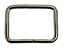 100 Quadro 15mm Niquelado Ferro Costura Bolsas Mochilas - Imagem 2