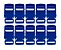 20un Fecho 15mm Azul Royal Plástico Bolsa Mochila Costura - Imagem 1