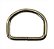 100un Meia Argola 20mm Niquelado Ferro Alça Bolsa Cadarço - Imagem 2