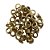 50 unidades Ilhós n°51 Dourado SEM ARRUELA Ferro Bolsas Mochilas - Imagem 1