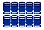 20un Fecho 20mm Azul Royal Plástico Costura Mochilas Bolsas - Imagem 1