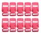 20un Fecho 15mm Rosa Bebê Plástico Bolsas Costura Alça Fita - Imagem 1