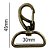 10un Mosquetão 30mm Ouro Velho Fecho Gancho Bolsas Mochilas - Imagem 1