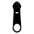 500un Cursor N°03 Preto Puxador Carrinho Pequeno Zíper Bolsa - Imagem 2