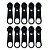1000un Cursor N°03 Preto Puxador Carrinho Pequeno Bolsas - Imagem 1