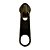 10un Cursor N°05/06 Ouro Velho Puxador Carrinho Zíper Bolsas - Imagem 1