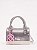 Bolsa Mini Bloom Silver Glitter - Imagem 1