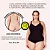 Cinta Body Modelador Plus Size Compressão Sem Bojo Preta - Imagem 4