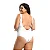 Body Maiô Plus Size Praia Liso Decote Costas Nua Sem Bojo Branco - Imagem 2