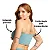 Top Faixa Tomara Que Caia Cropped Microfibra Sem Bojo Preto - Imagem 4