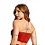 Top Faixa Tomara Que Caia Cropped Microfibra Sem bojo Terracota - Imagem 2
