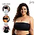 Sutiã Top Faixa Plus Size Microfibra Tomara Q Caia Sem Bojo Terracota - Imagem 3