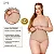 Cinta Alta Modeladora com Fecho Plus Size Bege - Imagem 4