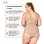 Cinta Alta Modeladora com Fecho Plus Size Bege - Imagem 3