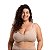 Sutiã Pós-Mastectomia Plus Size Para Usar com Prótese Microfibra Bege - Imagem 5