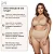 Calcinha Cinta Modeladora Plus Size Cós Alto Fio Bege - Imagem 3