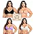 Sutiã Bojo Soft Canelado Plus Size Sem Aro Sustentação Conforto Macio - Imagem 2