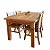 Conjunto de Jantar Mineiro + 4 Cadeiras Guarujá em Madeira Maciça de Demolição - Independência Móveis - Imagem 1