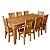 Conjunto de Jantar 8 Lugares - Mesa Santiago e Cadeiras Alemãs em Madeira Maciça de Demolição - Independência Móveis - Imagem 1