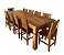 Conjunto de Jantar Mineiro com 10 Cadeiras Ana Maria em Madeira Maciça de Demolição de Alta Qualidade - Imagem 1