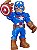 BONECO  MEGA MIGHTIES CAPITAO AMERICA E7105 - HASBRO - Imagem 2