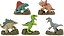 Jurassic World Pack Com 5 Dinossauros Mattel GXW45 - Imagem 2