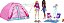Boneca Barbie Playset Let's Go Camping Tent Mattel HGC18 - Imagem 2
