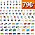 Mega Construx Caixa Core Blocos de Montar com 790 peças Mattel GJD24 - Imagem 2