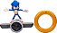 Figura Sonic 2 Movie Sonic Speed Rc e Acessorio Candide 3429 - Imagem 3