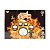 Bateria Infantil c/ Banco Baqueta Pedal e Tambores BBR R3136 - Imagem 1