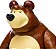 Masha e o Urso Conjunto Boneco Urso Estrela 1001005700035 - Imagem 6