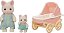 Sylvanian Families Conjunto Carrinho de Bebê Gatos Primavera - Imagem 2