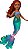 Boneca Disney A Pequena Sereia Mini Ariel 9cm Mattel HNF43 - Imagem 6