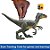 Jurassic World Epic Attack Velociraptor Mattel HNC11 - Imagem 3