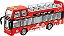 Ônibus de Turismo 2 Andares com Luz Som e Fricção Shiny 766 - Imagem 2