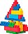 MEGA BLOKS PRE SACOLA COM 80 PEÇAS - MATTEL  DCH63 - Imagem 6