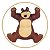 Boneco Masha e o Urso-Urso Vinil Cotiplás 2466 - Imagem 3