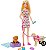 Boneca Barbie Passeio com Cão de Cadeira de Rodas Removível - Imagem 6